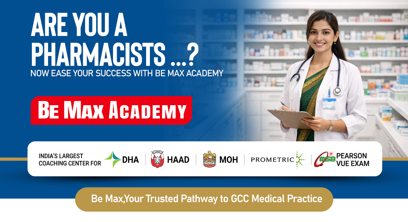 Be Max Academy — GCC medical licensing coaching for pharmacists and assistant pharmacists