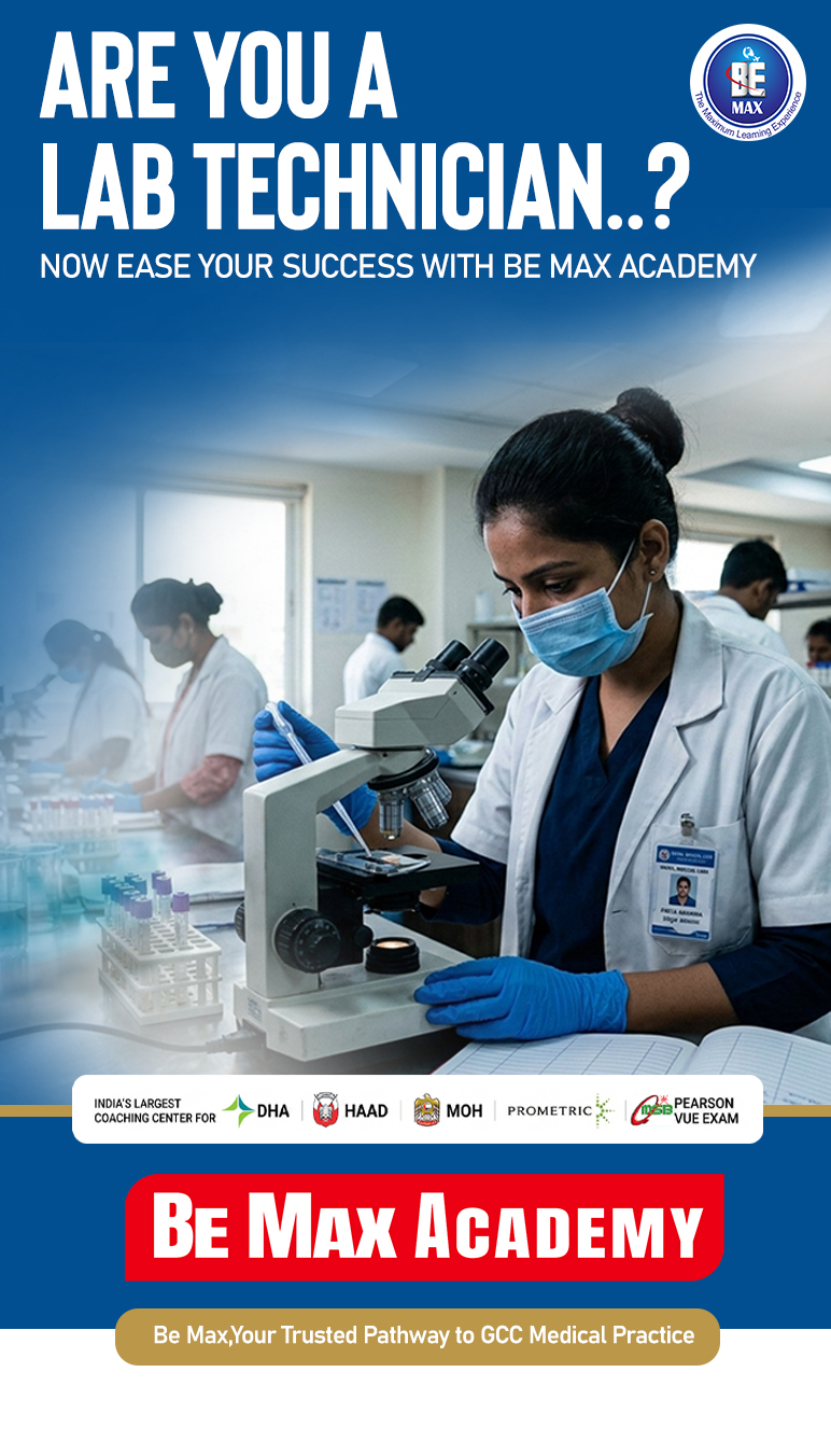 Be Max Academy — GCC medical licensing coaching for medical laboratory technologists and technicians