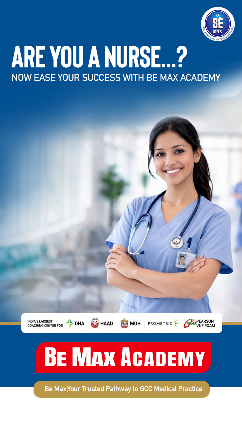 Be Max Academy — GCC medical licensing coaching for registered nurses