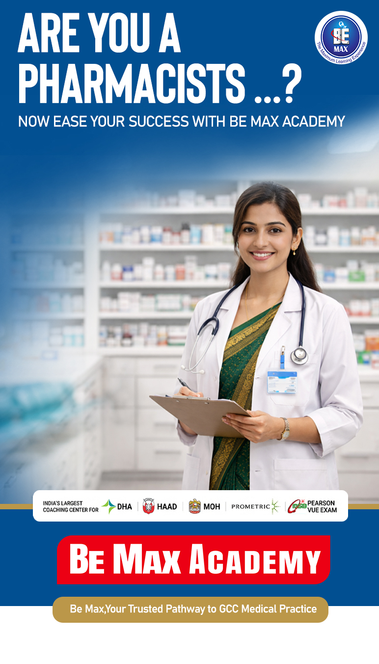 Be Max Academy — GCC medical licensing coaching for pharmacists and assistant pharmacists