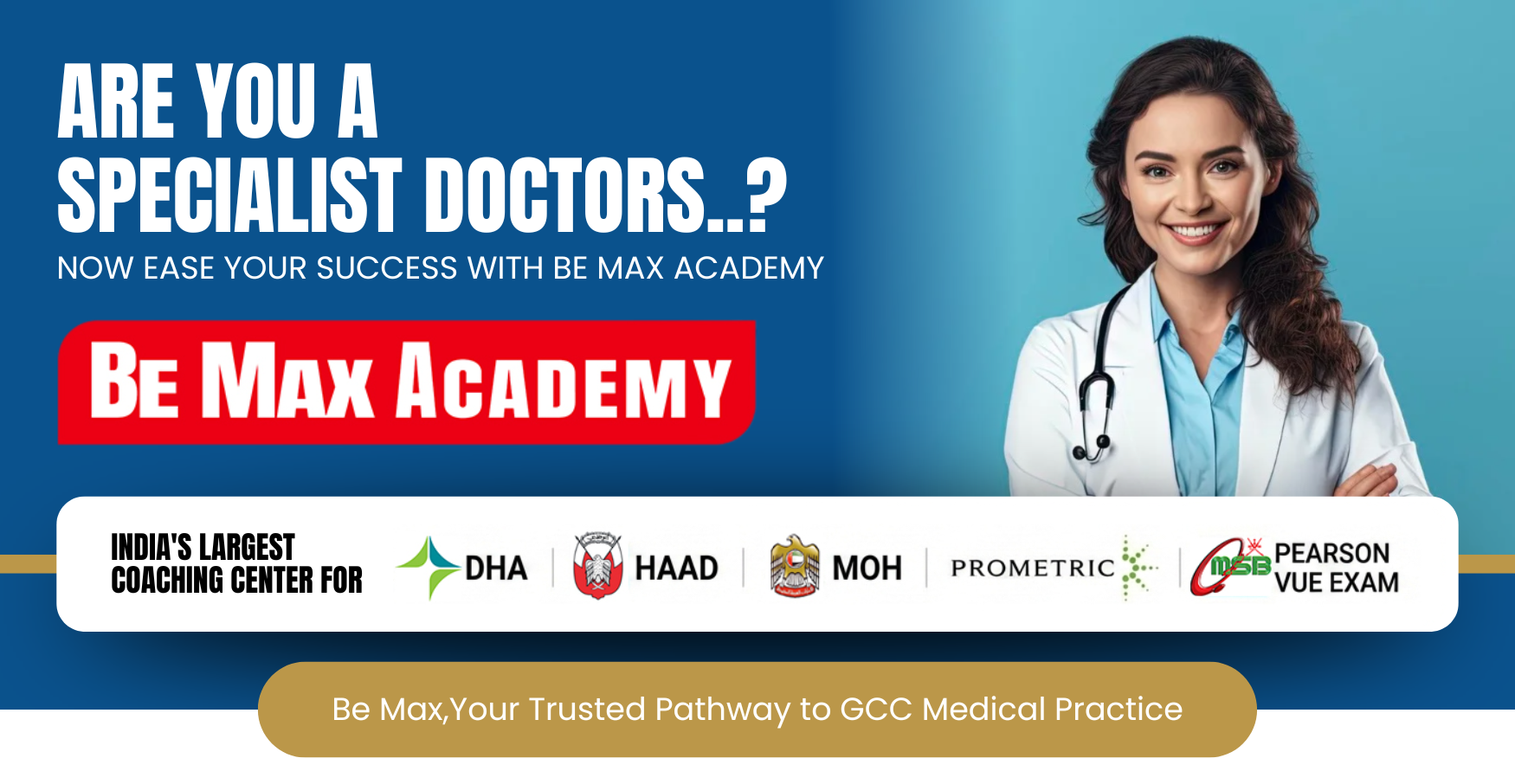 Be Max Academy — GCC medical licensing for specialists and consultants