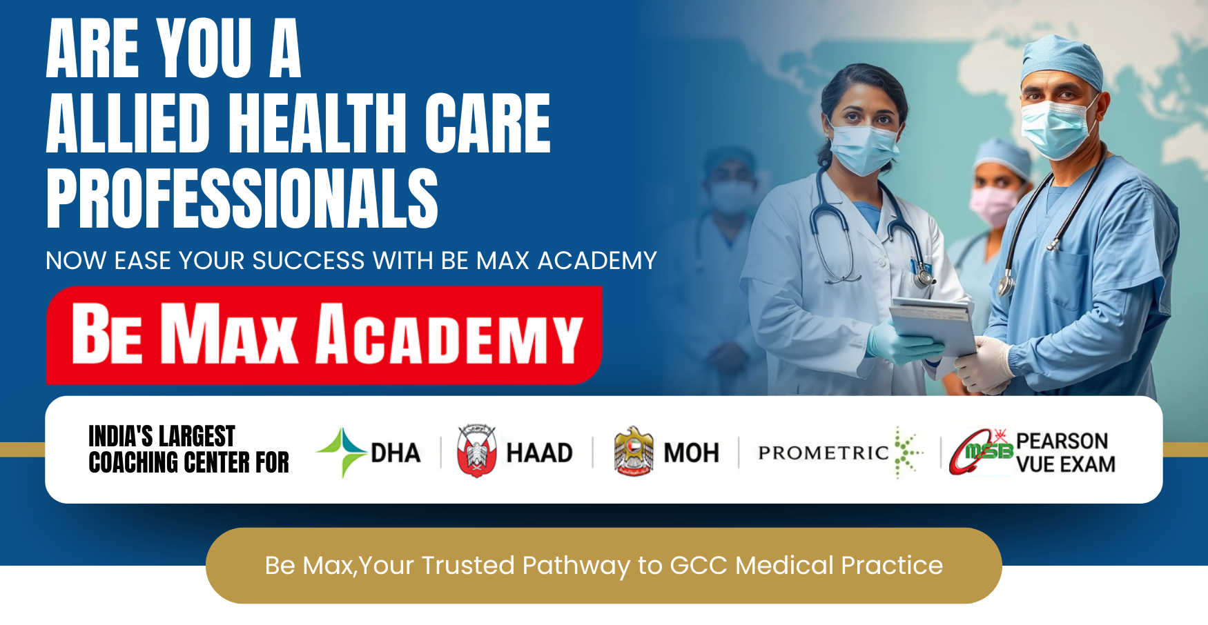 Be Max Academy — GCC allied health medical licensing resource